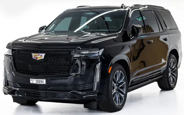 Business rental car at DXB — Cadillac Escalade Sport Platinum 2024 or similar